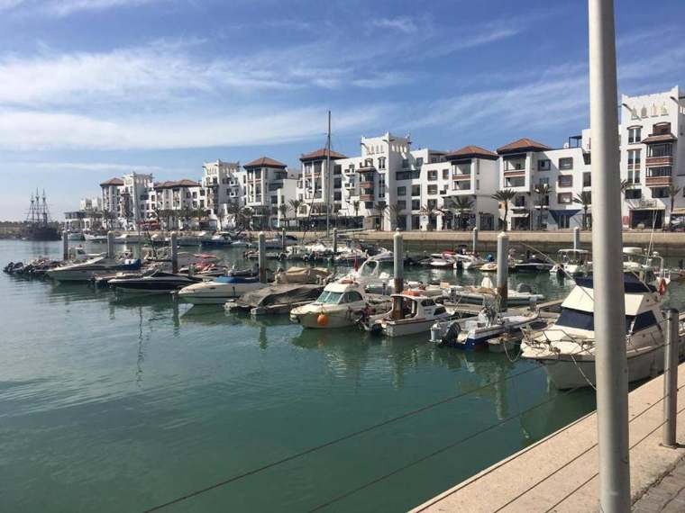 Barche ormeggiate nella marina di Agadir
