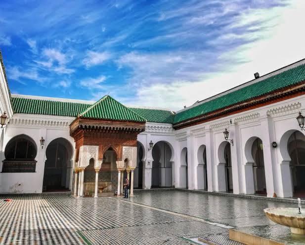 Il cortile dell'università al-Qarawiyyin