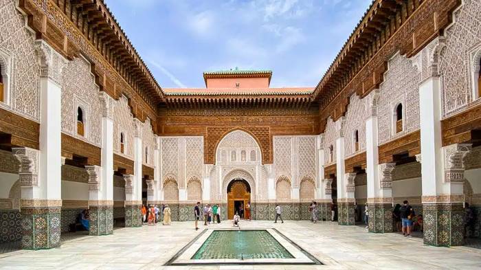 Il cortile della Madrasa Ben Youssef