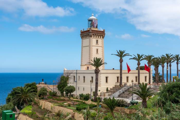 Il faro di Cap Spartel affacciato sul mare