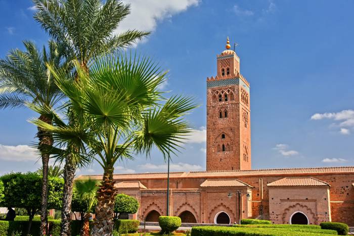 Il minareto della Koutoubia tra le palme
