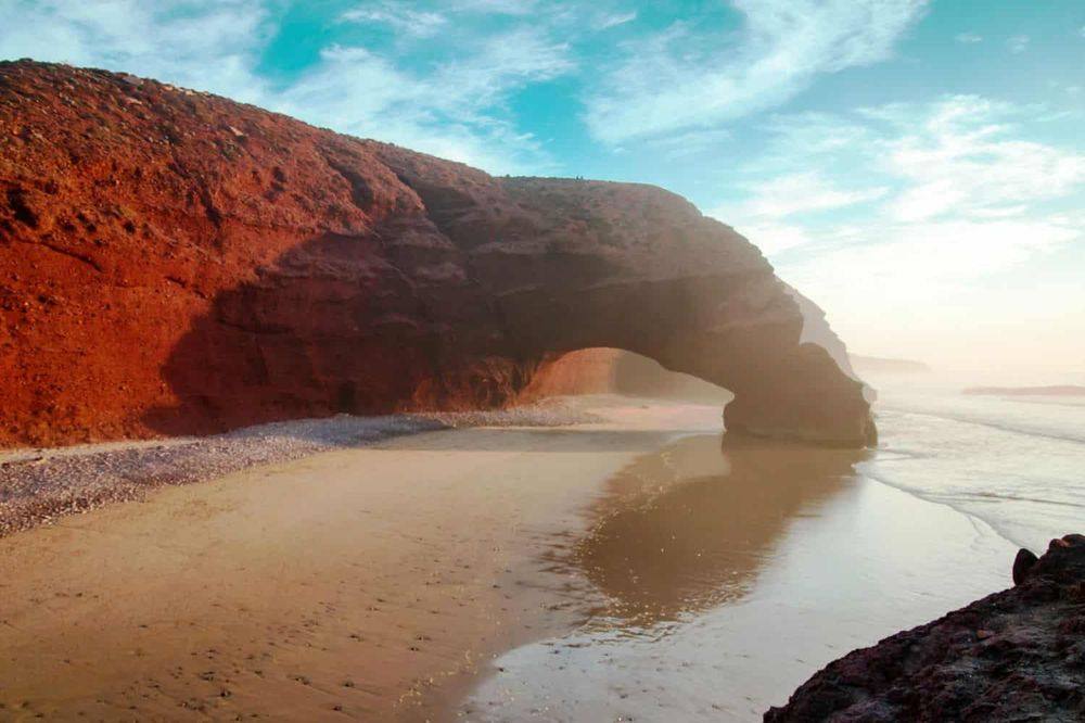 L'arco di Legzira al tramonto sulla costa atlantica