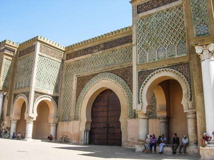 La porta monumentale Bab Mansour a Meknès